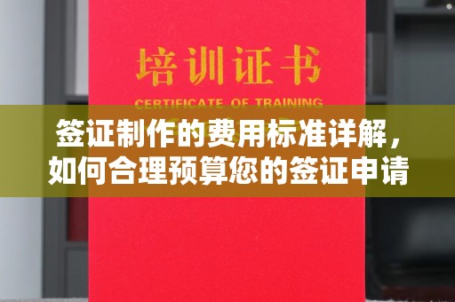 山丹签证制作的费用标准详解，如何合理预算您的签证申请成本